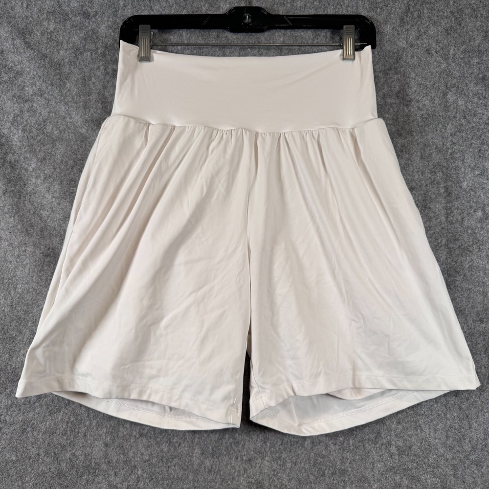 Halara Softlyzero Airy High Rise Shorts Womens Large White 7"